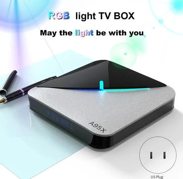 Alt view image 2 of 5 - Light TV Box Android 9.0  F3 2GB 16GB S905X3 Amlogic Wifi BT Set Top Box1080P Media Player