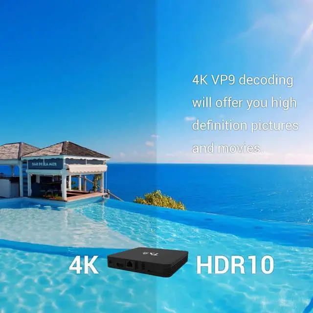 Alt view image 4 of 5 - S912 TX9S Smart Android TV Box OctaCore Set Top Box 2GB 8GB 4K 60fps 2.4G Wifi TVBOX Youtube Google Media Player