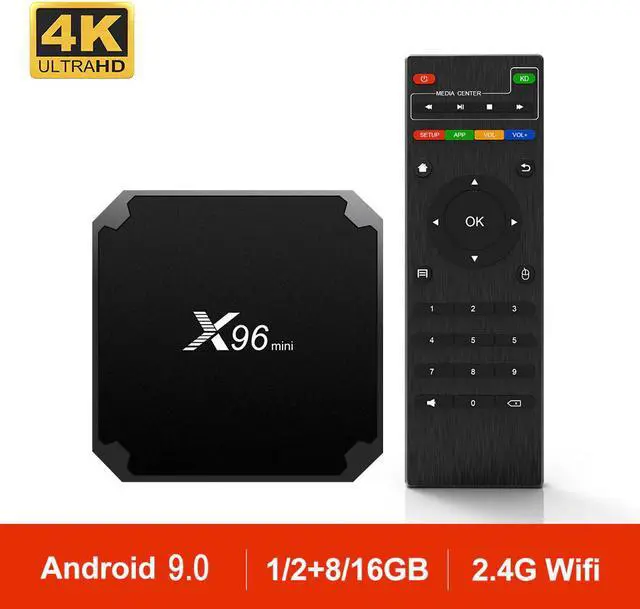 Main image of Android 9.0 TV Box Amlogic S905W Quad Core 4K HD Smart Media Player X96 Mini 2.4G Wifi DDR3 Set Top Box PK HK1 1GB 2GB