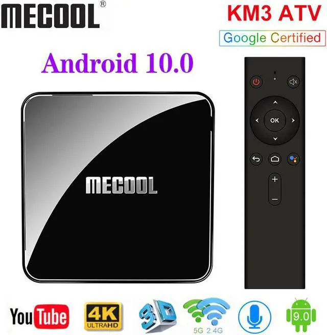 Alt view image 2 of 5 - KM9 Pro Google Certified Androidtv Android10.0 4GB 32GB Amlogic S905X2 9.0 KM3 ATV 4GB 64GB 4K Dual Wifi Smart TV box