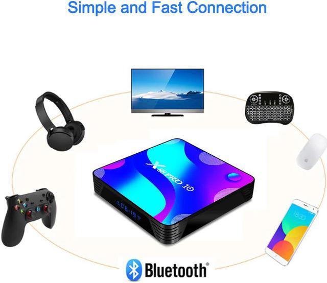 Alt view image 4 of 5 - TV BOX android 10 X88RRO10 RK3188 4K Dual Wifi BT Netflix Media player tv box Fast Set top box vs IPTV HK1MAX H96max6