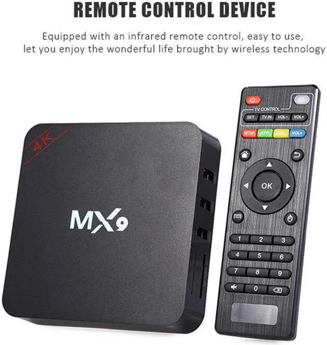 Main image of Set Top Box 4K Quad Core 1GB RAM 8GB ROM Android 10.1 TV BOX HD SD Slot 2.4GHz WiFi Media Player 3D 2K 1080P