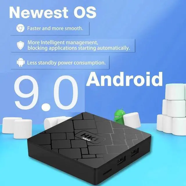 Alt view image 4 of 5 - Smart TV BOX Android 9.0 4K 1080P HK1 mini Wireless Wifi 3D Quad Core Rockchip RK3229 Media Player TV box