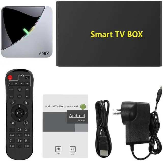 Alt view image 4 of 5 - F3 Air 6 RGB Light TV Box Android 9.0 S905X3 Wifi 4K 60 Fps for Youtube Media Player F3 AIR X3 Set Top Box EU Plug