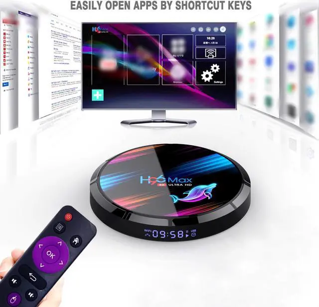 Alt view image 4 of 5 - Max X3 Smart Android 9.0 TV Box S905X3 Cortex-A55 Quad Core 64 Bit 4GB /128GB 2.4G & 5G WiFi HD Media Player