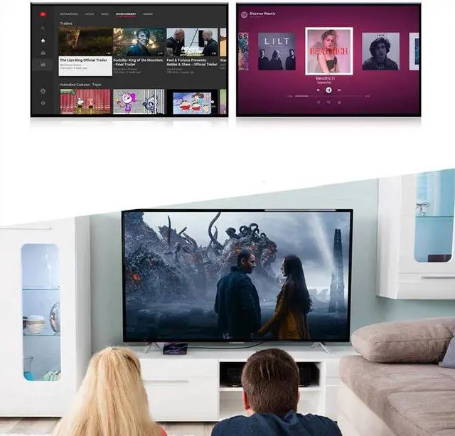 Alt view image 3 of 5 - 1Set  RK3318 Smart Android 9.0 TV Box 2.4G/5G Quad-Core WiFi Bluetooth Set Top Box Ultra 3D Media Player Devices