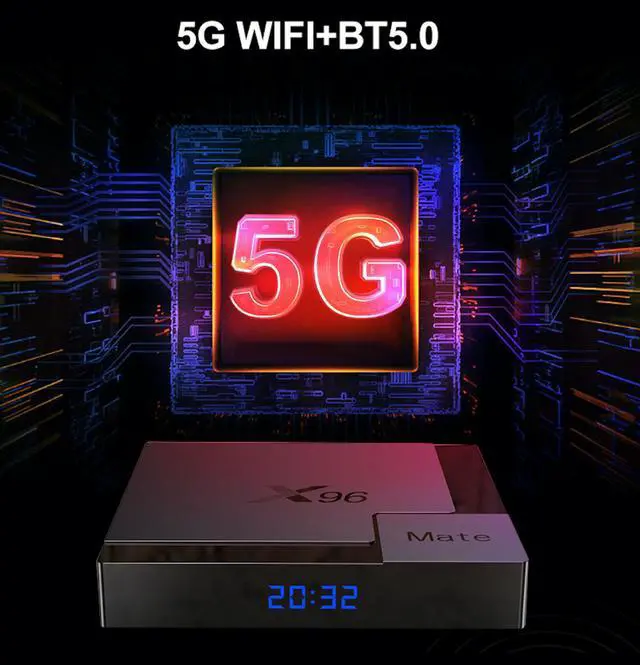 Main image of 10PCS  MATE Allwinner H616 Android 10.0 TV BOX  4GB  32GB/64G BT5.0 2.4&5G Wifi 1080P 4K Media Player set top box