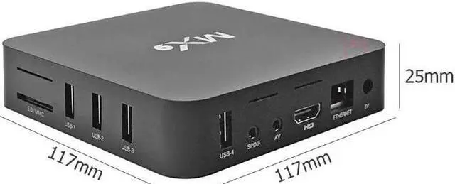 Alt view image 2 of 5 - Set Top Box 4K Quad Core 1GB RAM 8GB ROM Android 10.1 TV BOX HD SD Slot 2.4GHz WiFi Media Player 3D 2K 1080P