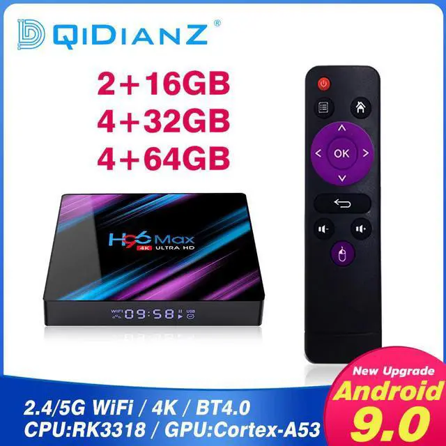 Main image of 2020 H96 MAX Android 9.0 Smart TV Box 4GB RAM 64GB ROM RK3318 H96Max smart tv smart tv box android pk X96 max t95 x96 mini