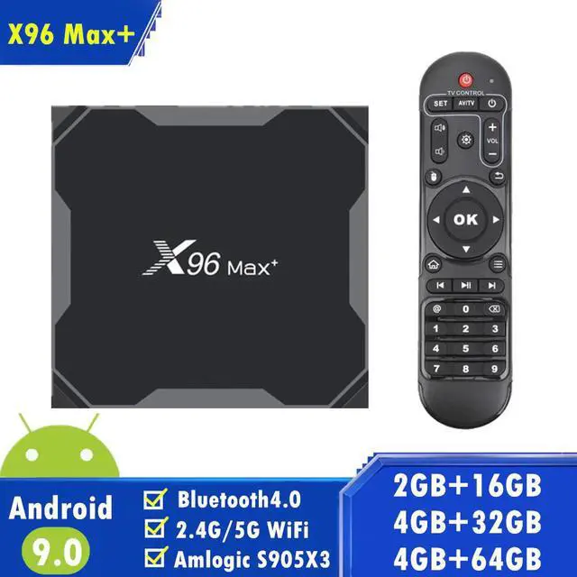 Main image of MAX Plus Android 9.0 TV BOX Amlogic S905X3 Quad Core 8K smart tv box 2.4/5GWifi 4GB 64GB 32GB Media Player Youtube  tvbox