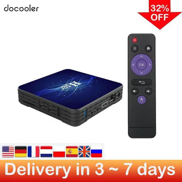 Main image of ES FR US In StockH10 Plus TV Box Android 9.0 Set Top Box 1GB 8GB TV Box 2.4G 5G WiFi 4K H.265 Netflix Youtube Media Player