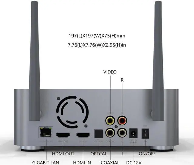 Alt view image 5 of 5 - Z10 Pro Android 9.0 Tv Smart Box 2G DDR4 32G EMMC Qhtv Vision HDR10+ TV Box 4K HDMI 2.0 Wireless HDD Bay Up To 14TB Z10 Tv