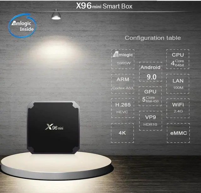 Alt view image 5 of 5 - Best android tv box x96 mini  box android tv box Amlogic S905W 1G 8G 2G 16G x96mini smart ip tv set top box
