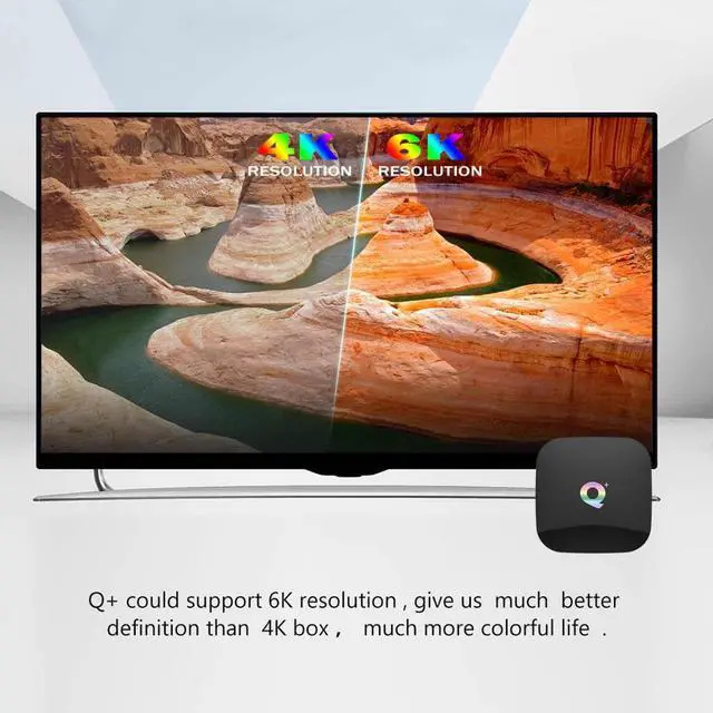 Alt view image 5 of 5 - Plus Smart TV Box Android 9.0 TV Box 4GB RAM 32G/64G ROM uad Core H.265 WiFi Google Play store Youtube Set Top Box PK H96/X96