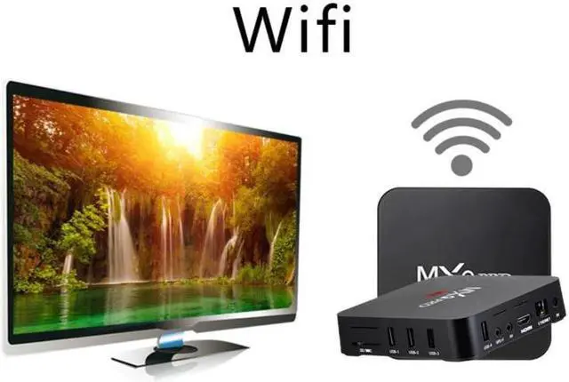 Alt view image 2 of 5 - PRO Android 7.1 4K Android TV Box Smart TV WiFi 2GB 16GB Google Voice TVbox Assistant Youtube Media Player 2.4g Set Top Box