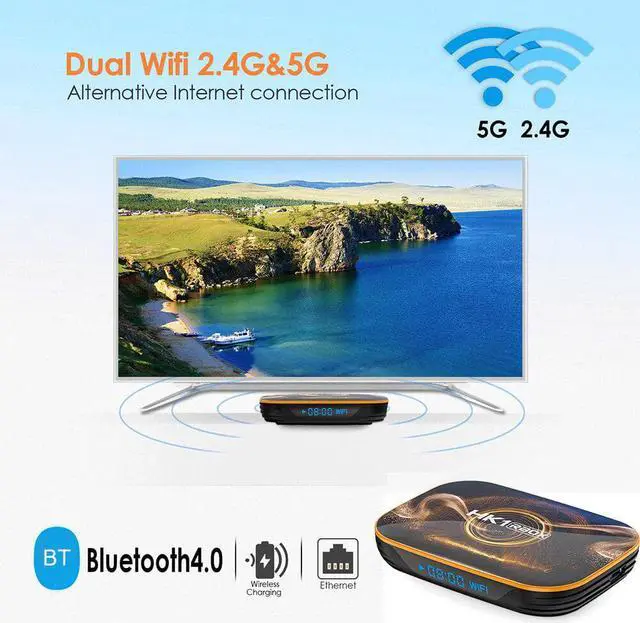 Alt view image 2 of 5 - RBOX R1 Smart TV Box Android 10.0 RK3318 Quad Core 4GB+32GBTV Set Top Box Bluetooth 4.0 2.4G/5G WiFi 4K Media Player