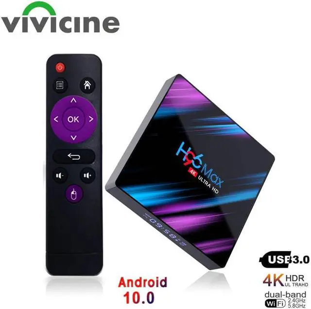 Main image of MAX Smart TV Box Android 10.0 4G 64GB Quad Core Wireless IPTV Box 4K USB Netflix Youtube Android 10 Set Top Box Media Player