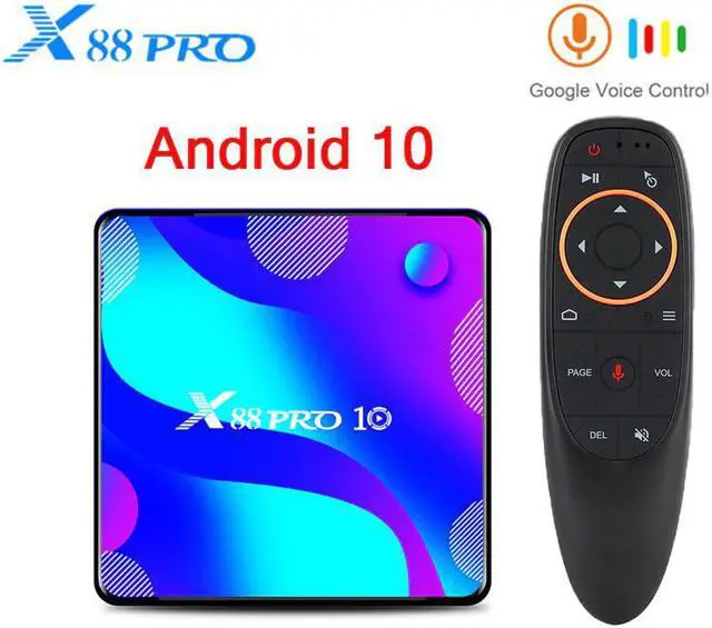 Main image of PRO 10 TV Box Android 10.0 4GB 64GB 128GB Rockchip RK3318 4K Media player android tv box Google Voice  smart tv box