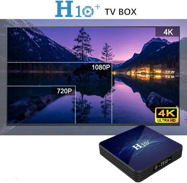 Alt view image 4 of 5 - ES FR US In StockH10 Plus TV Box Android 9.0 Set Top Box 1GB 8GB TV Box 2.4G 5G WiFi 4K H.265 Netflix Youtube Media Player