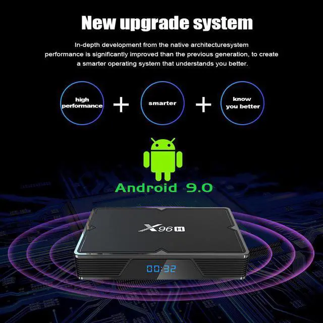 Alt view image 5 of 5 - TV BOX Android 9.0 Smart TV BOX Max 4GB RAM 64GB Quad Core Dual Wifi Youtube Google PlayStore 4K Android TV Box Set Top Box