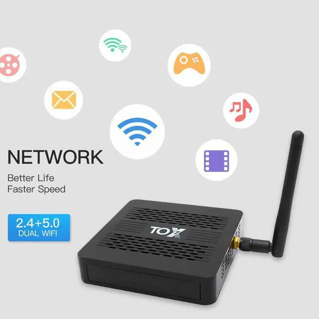Alt view image 5 of 5 - Android 9.0 4+32GB Smart TV Set-Top Box Quad-Core WiFi 4K Media Player