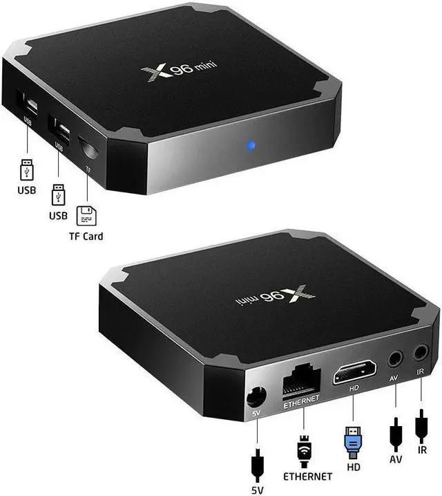 Alt view image 5 of 5 - Mini TV BOX one year Code Android 9.0 Set Top Box 1G 8G 2G 16G Amlogic S905W Quad Core 2.4G WiFi 4K HD Online Media Player