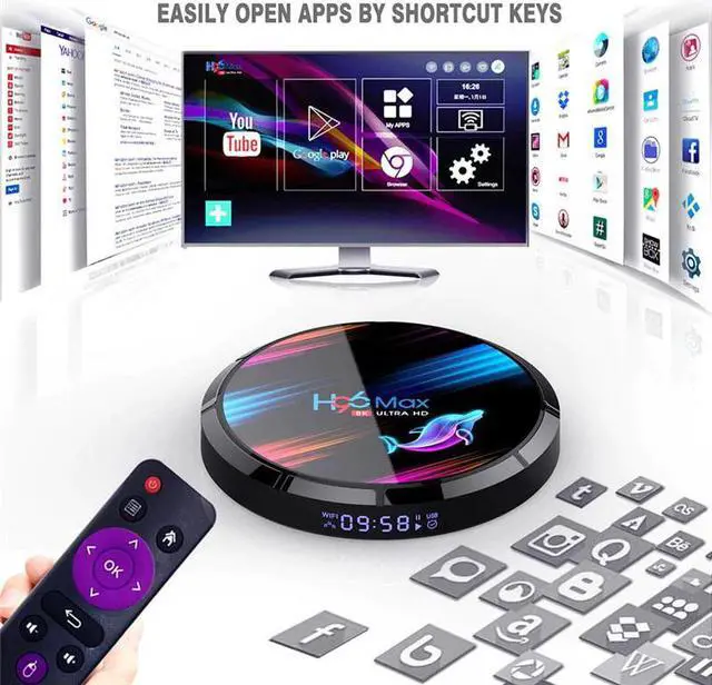 Alt view image 4 of 5 - MAX X3 Smart TV BOX Android 9.0 4GB 128GB/ 64GB/32GB 8K Amlogic S905X3 2.4G/5G WIFI Youtube MAX Set Top Box Media Player