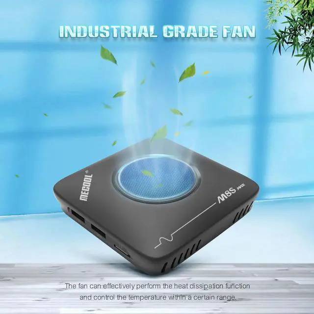 Alt view image 5 of 5 - M8S MAX TV Box 3GB/32GB Smart Android 7.1 Amlogic S912 UHD 4K VP9 H.265 2.4G & 5G WiFi LAN BT4.0 Media Player Cooling Fan