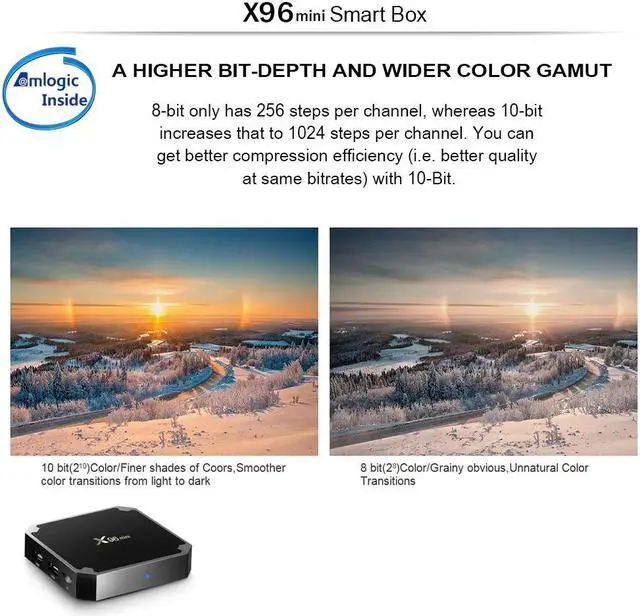 Alt view image 4 of 5 - TV BOX X96 mini  9.0 Smart TV Box 2GB 16GB Amlogic S905W Quad Core 2.4GHz WIFI 4K Media Player Smart Set Top Box