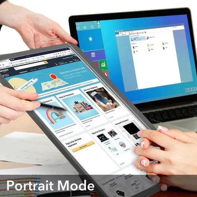 Alt view image 4 of 5 - 15.6 Inch USB-C Touch-Screen LED Monitor for PS4 Xb ox Nintend Switch 1080P IPS Monitor for Raspberry Pi Huawei M acbook