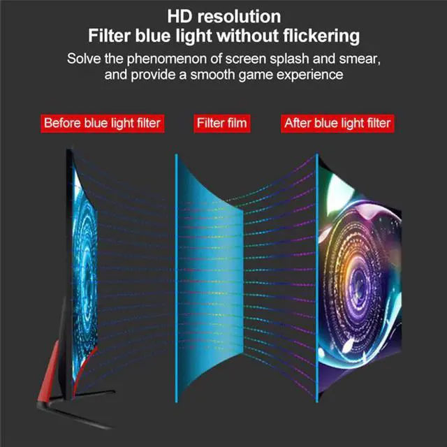 Alt view image 4 of 5 - 32" Computer PC Gaming Curved Monitor 144HZ 1920*1080 16:9 IPS Display Screen DVI-D/ Audio Interface 178° Wide Angle View