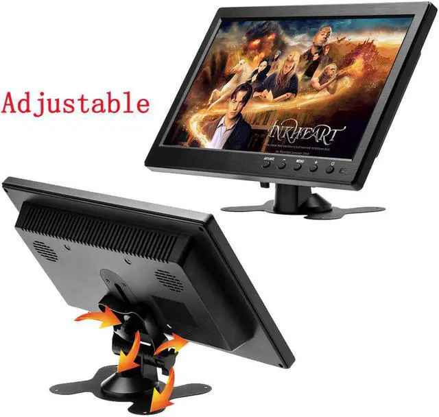 Alt view image 2 of 5 - 10.1" Car Headrest Monitor HD Digital TFT LCD Screen DVD Player Slim Design UV Coating VGA AV USB SD Port