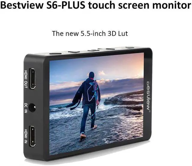 Main image of S6 Plus 4K Monitor 5.5 Inch 3D LUT Full Touch Screen Field Monitor  FHD 1080P On Dslr Camera For Caonon Nikon Sony