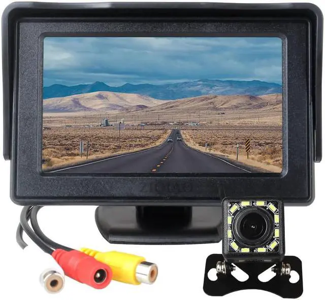 Alt view image 4 of 5 - Monitor Rear View Monitor 4.3" TFT LCD Screen Rearview Reverse Parking Monitor System with Rear View Camera Optional