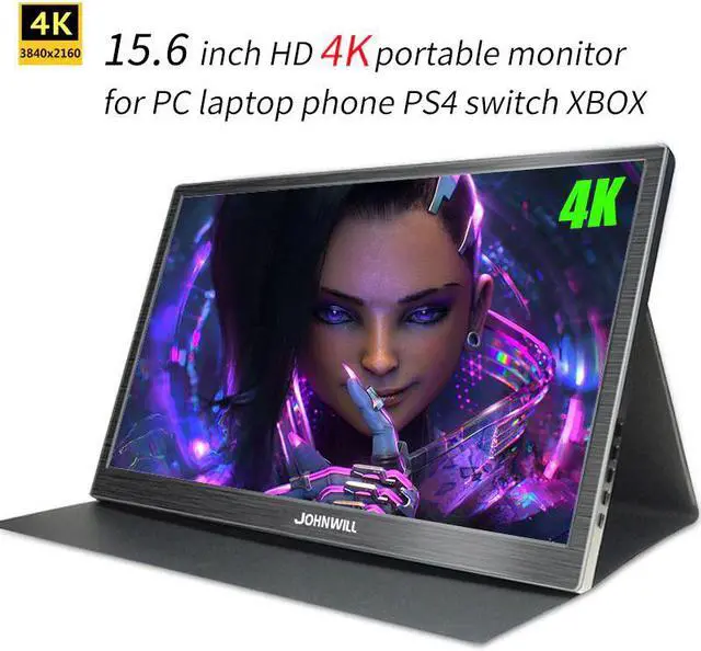 Main image of 4K Portable Monitor 15.6 Inch 3840X2160 IPS LCD display  DP type-C  for PC laptop phone PS4 switch XBOX 1080P gaming monitor