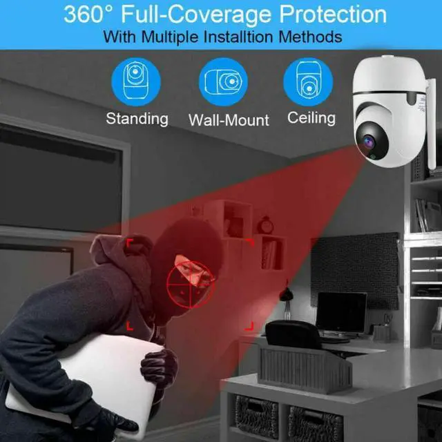 Alt view image 5 of 5 - Monitor Camera 720P Wifi IP Camera Outdoor AI Human Detect Wireless Camera Mini Clever Dog CCTV Night Vision Connect Phone