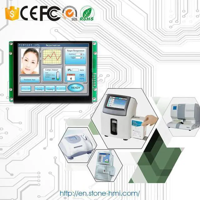 Alt view image 5 of 5 - Screen 5 inch TFT LCD Touch Monitor with Serial Interface for Equipment Control Panel