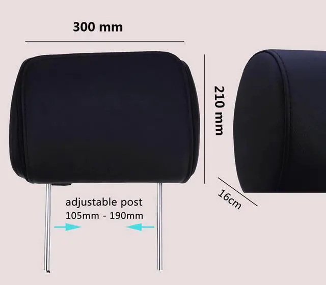 Alt view image 5 of 5 - 2PCS 9 Inch Car Headrest Monitor MP5 DVD Player Digital TFT LCD Screen with USB/SD/IR/FM Transmitter/Speaker/Game