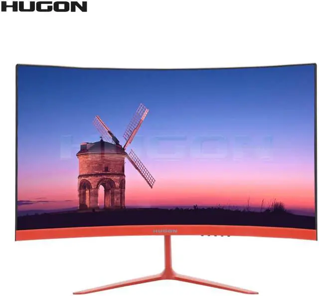 Alt view image 2 of 5 - 23.8 Inch 1920×1080P Curved Screen Monitor 60/75Hz HD Gaming 24/27" Computer Display VGA/ Interface