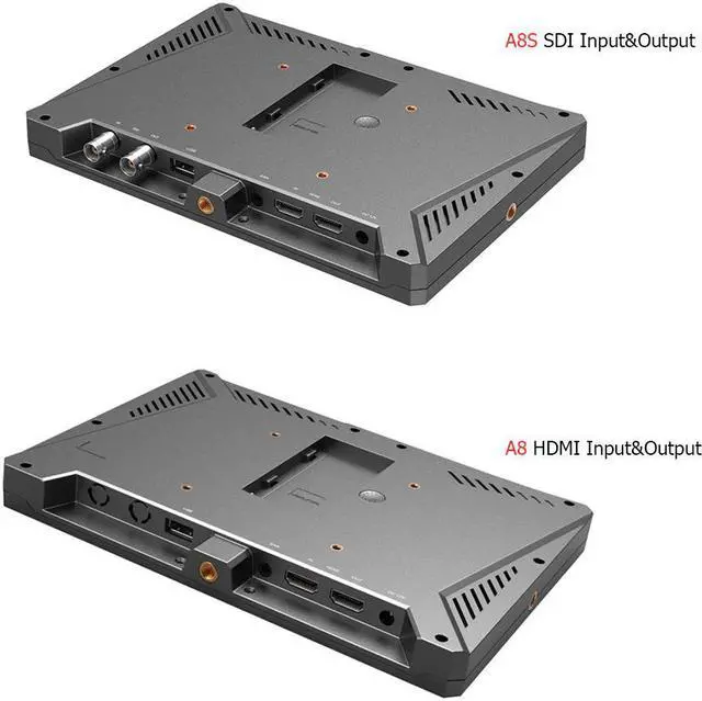 Alt view image 3 of 5 - A8 A8S  8.9 Inch Utra Slim IPS Full HD 1920x1200 4K  3D-LUT On-Camera Video Field Monitor for DSLR Camera Video