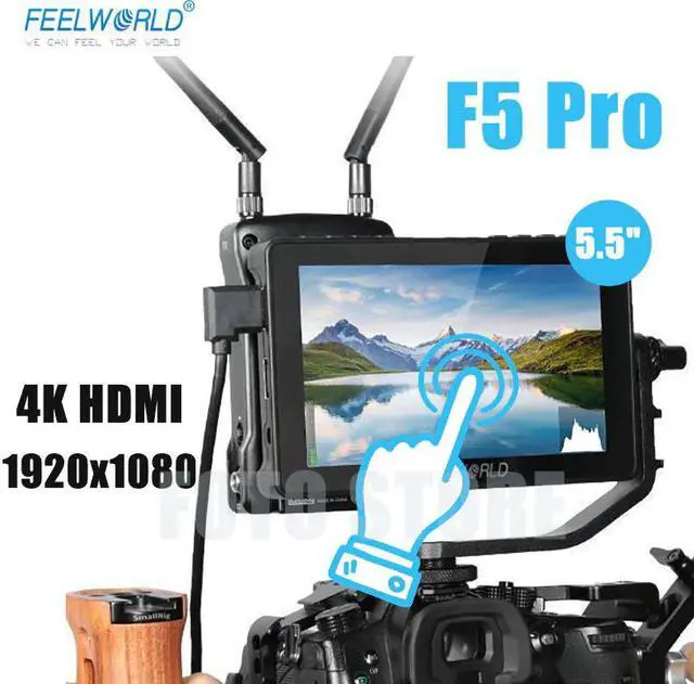 Main image of F5 Pro V2 5.5 Inch on DSLR Camera Field Monitor 3D LUT Touch Screen IPS 4K  Input Output for Wireless transmission