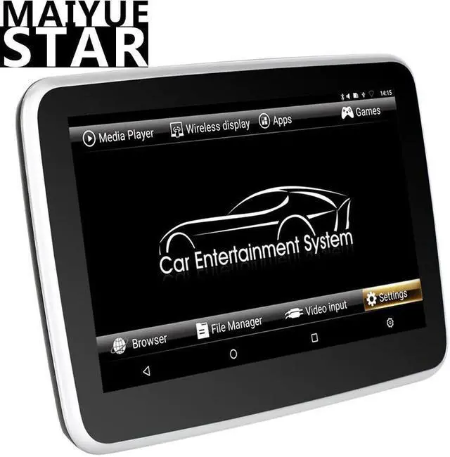 Main image of 10.1 inch Android 9.0 2G+16G car headrest display 4K HD 1920 * 1080P IPS video touch screen WIFI//AV/USB/SD/FM/Bluetoot