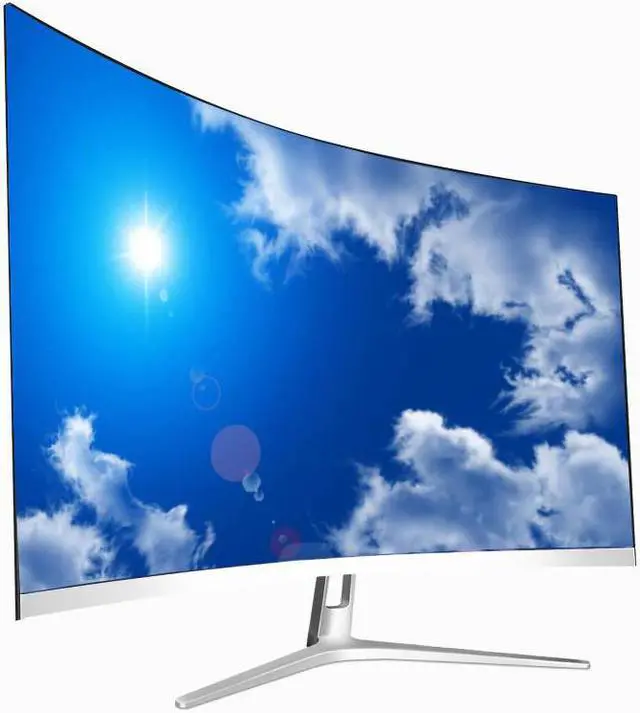 Alt view image 2 of 5 - Super Thin Gaming pc Monitor 32 inch Curved Screen LED backlight 1080p computer Monitor