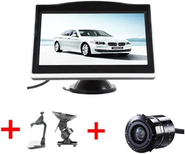 Alt view image 3 of 5 - 5 Inch TFT LCD HD Screen Car Monitor Parking Rear View Monitor for 170 Angle Vehicle Car Reverse Rear View Backup Camera