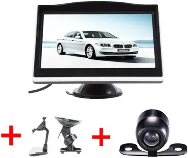 Alt view image 5 of 5 - 5 Inch TFT LCD HD Screen Car Monitor Parking Rear View Monitor for 170 Angle Vehicle Car Reverse Rear View Backup Camera