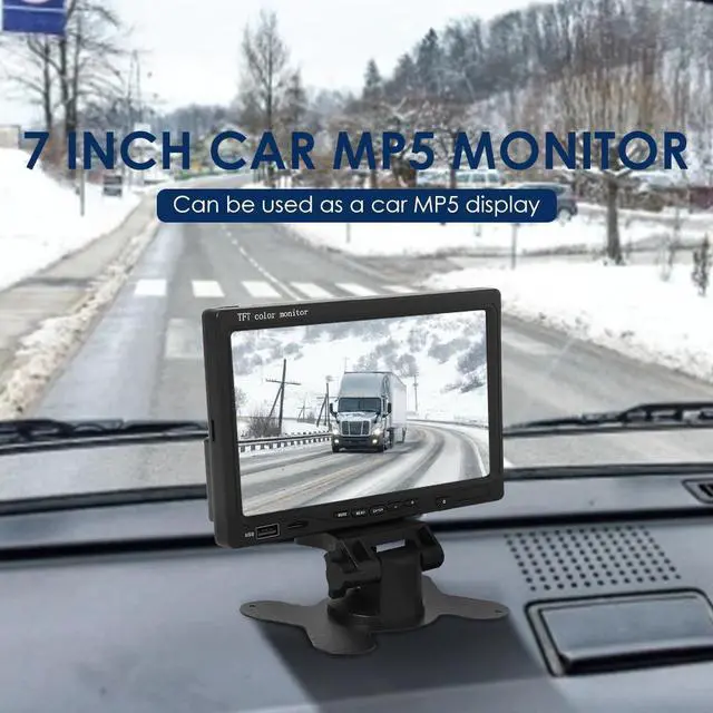 Alt view image 4 of 5 - Car Monitor Video Player 7 inch TFT LCD Screen for Reverse Rear View Camera DVD Car Vehicle Accessaries Supplies Parts
