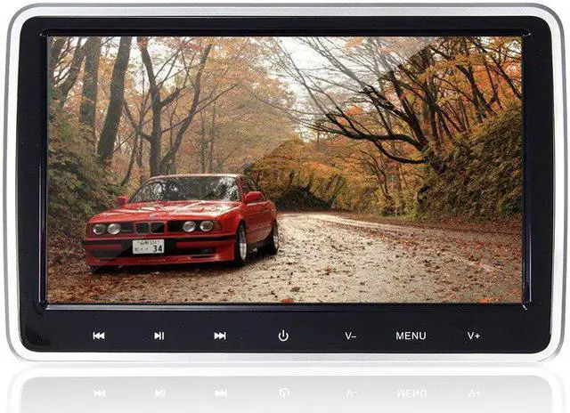 Alt view image 2 of 5 - 10.1'' Car LCD Video Headrest Monitor SD USB MP5 Radio CD DVD Player IR/FM Game