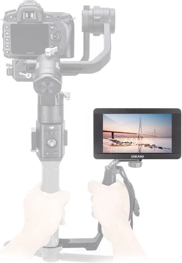 Alt view image 3 of 5 - SK-5 5'' 4K  Camera Monitor 1920 x 1080 Touch Scre-Camera LCD Field for Canon Sony Nikon Panasonic Video Studio