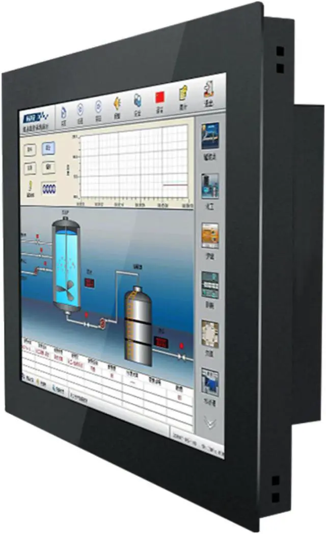 Main image of 10/12/15/17/19/21.5 inch Vesa/Desktop/wall mount 12V/24V DC industrial touch screen lcd monitor