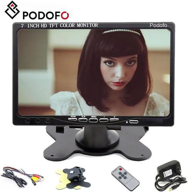 Main image of 7" LCD Monitors HD LCD Mini Computer & TV Display CCTV Security Surveillance Screen With  / VGA / Video / Audio Input